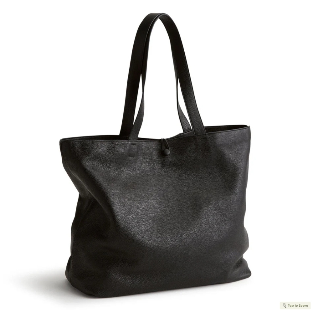 Vera Bradley Black Leather Tote Bag